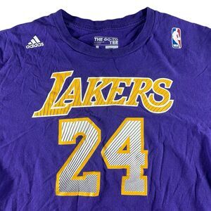Kobe Bryant Los Angeles Lakers Men’s Large Adidas Jersey Shirt #24 The Go-To Tee